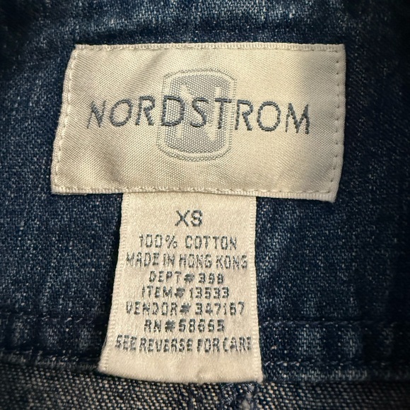 Vintage 90s Nordstrom Cotton Denim Duster Jacket - Picture 4 of 7